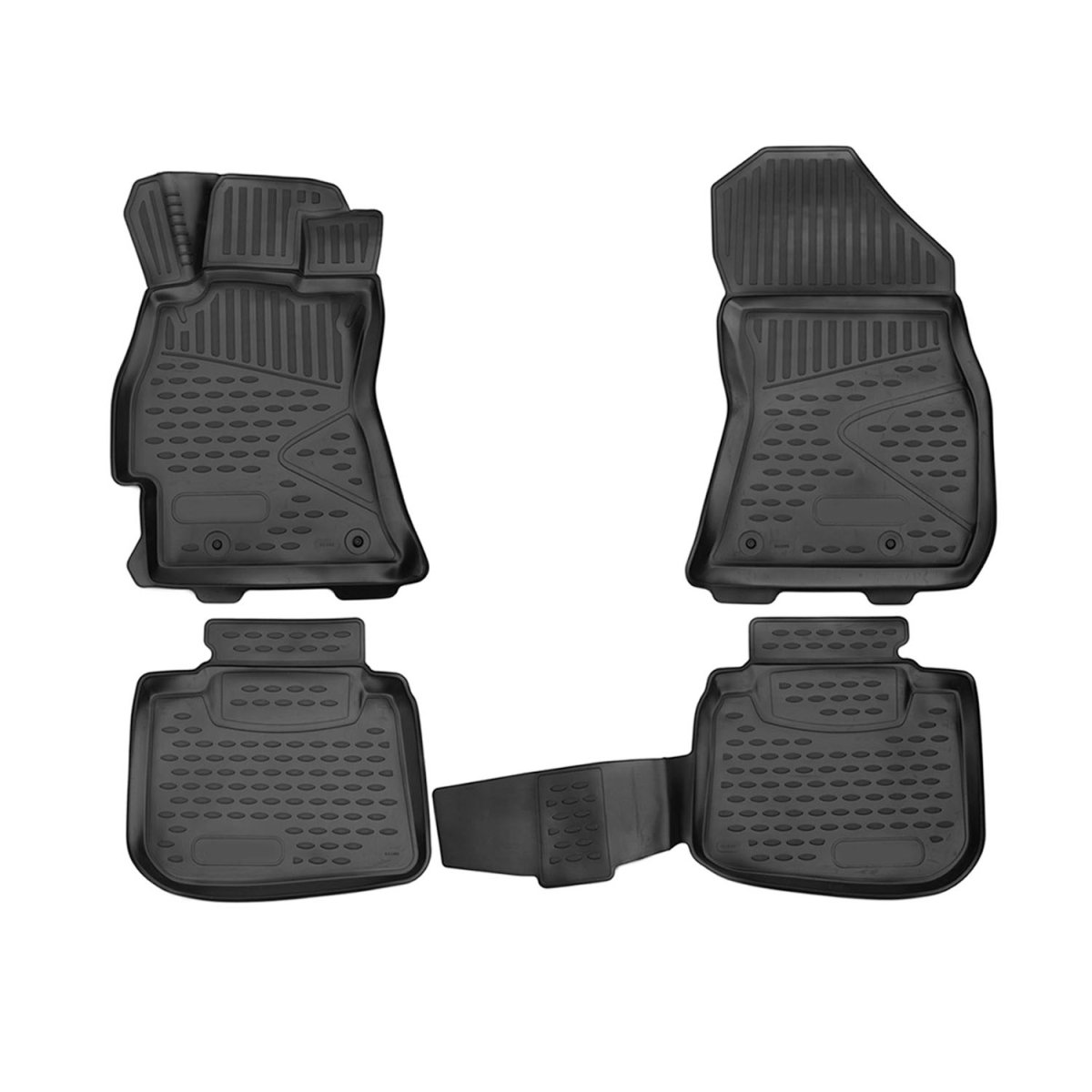 Subaru Outback Floor Mats - Omac - Rubber TPE - Black - '15-'19 Subaru Outback Floor Mats - Omac - Rubber TPE - Black - '15-'19